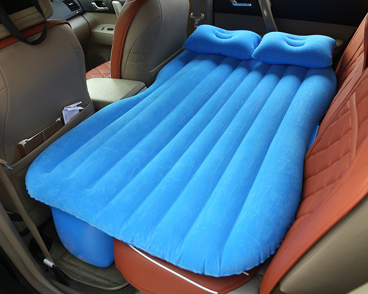 Inflatable Car Bed – Flocked, Universal 5-Seater Fit, 8 Colours
