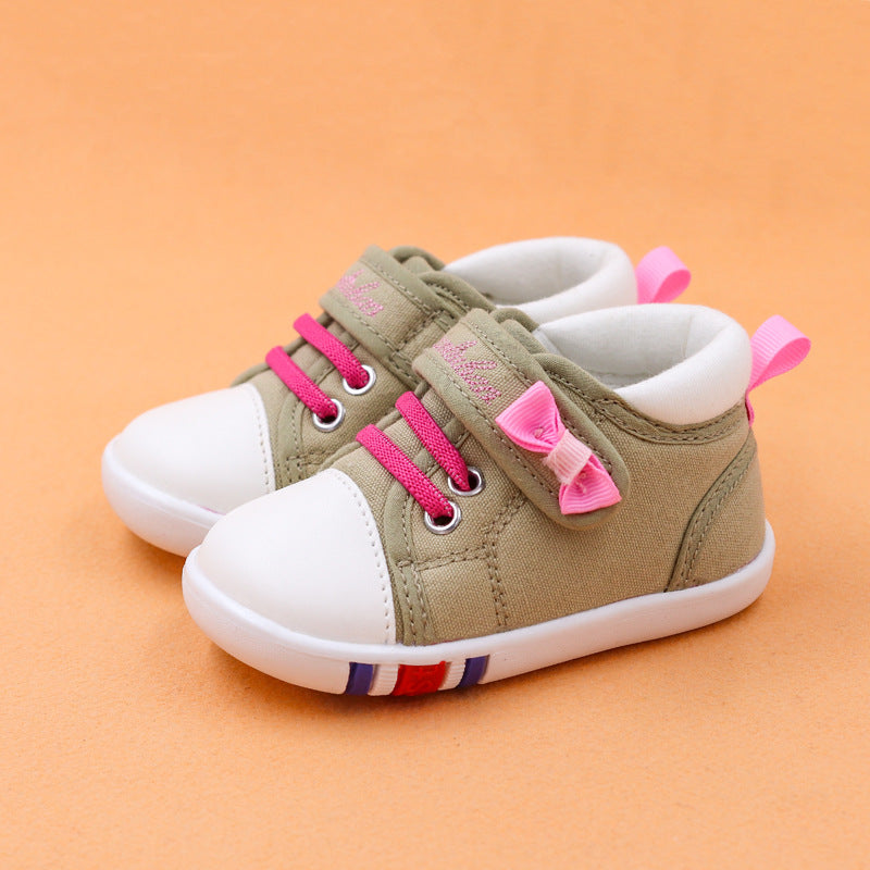 Baby & Toddler Canvas Shoes | Embroidered Velcro Low-Top