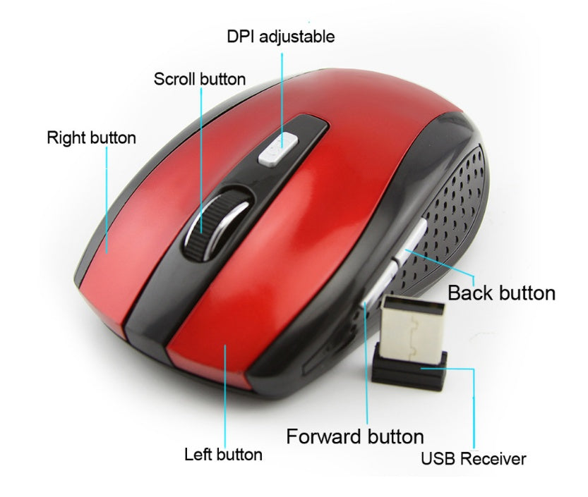 Wireless Office Computer Mouse | Silent Compact Design | 5 Colours
