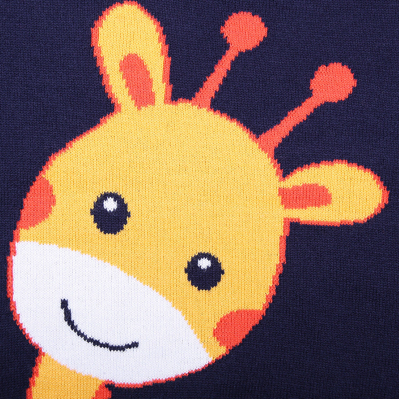Children's Jacquard Cartoon Sweatshirt | Boys & Girls Top