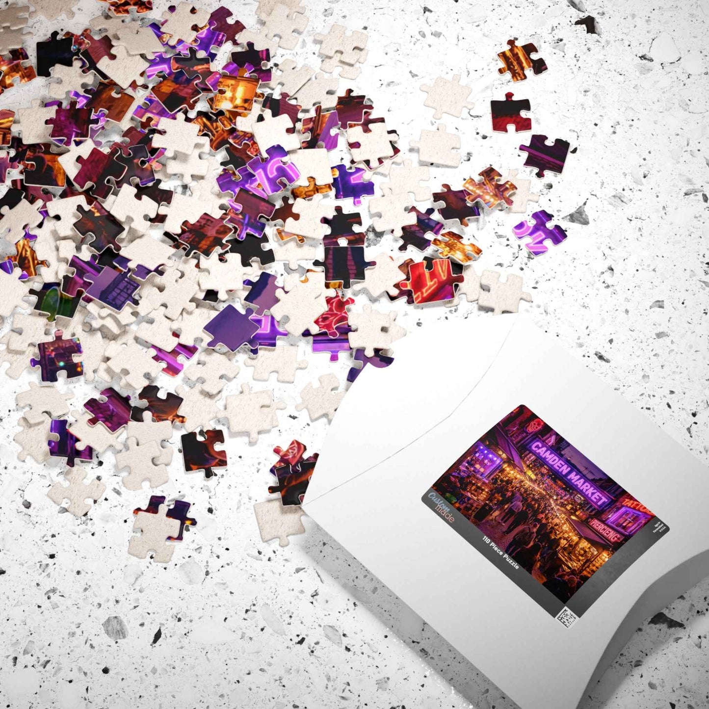 Camden Market Neon Night Jigsaw Puzzle – 110, 252, 520 & 1014 Pieces