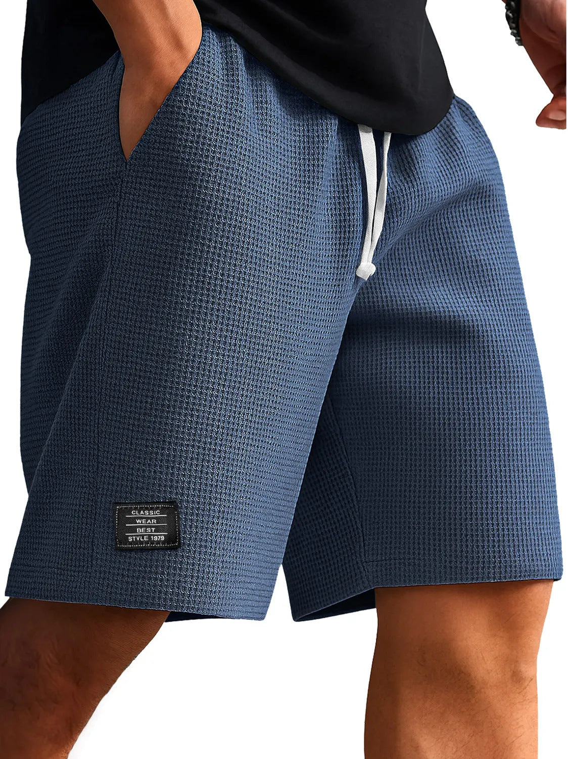 Men's Waffle-Weave Cropped Shorts | 10 Colours M-4XL
