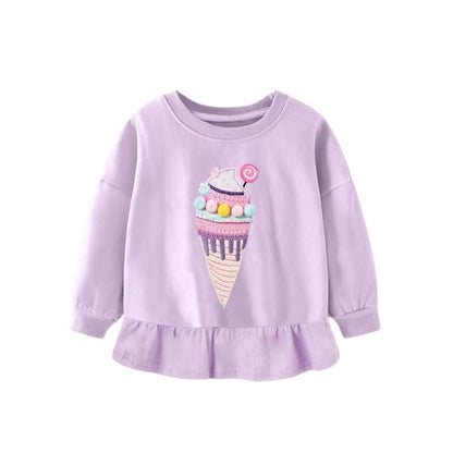 Children's Embossed Cotton Cartoon Sweatshirt | Boys & Girls | Age 2-7