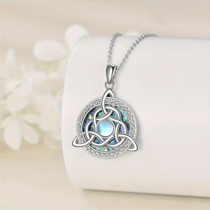 Celtic Knot Pendant Necklace in Zinc Alloy