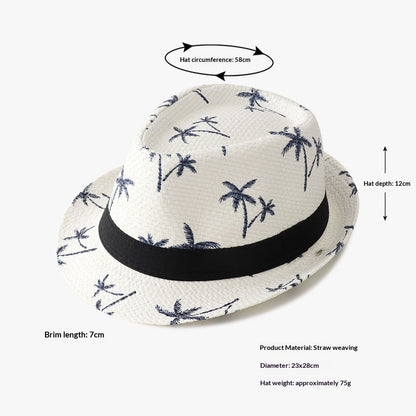 Women's Straw Flat-Top Sun Hat | Resort Panama Style – 18 Variants