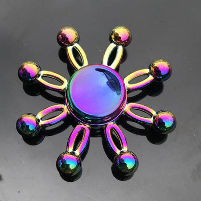 Rainbow Alloy Finger Spinner Fidget Toy | 19 Shapes to Collect