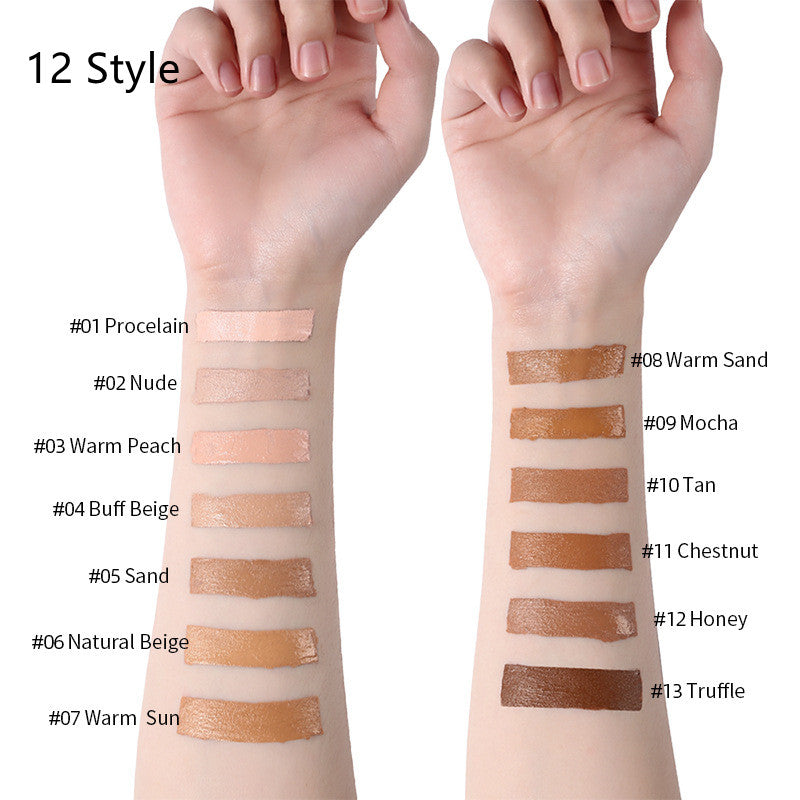 Oil-Control Liquid Foundation & Concealer – 13 Shades, Multi-Pack
