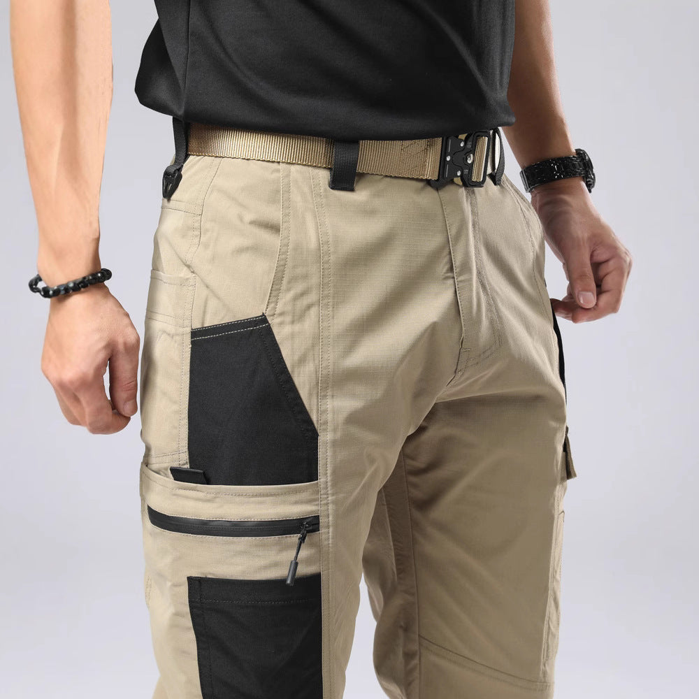 Men's Windproof Casual Cargo Trousers | Cotton Stretch Outdoor Pants