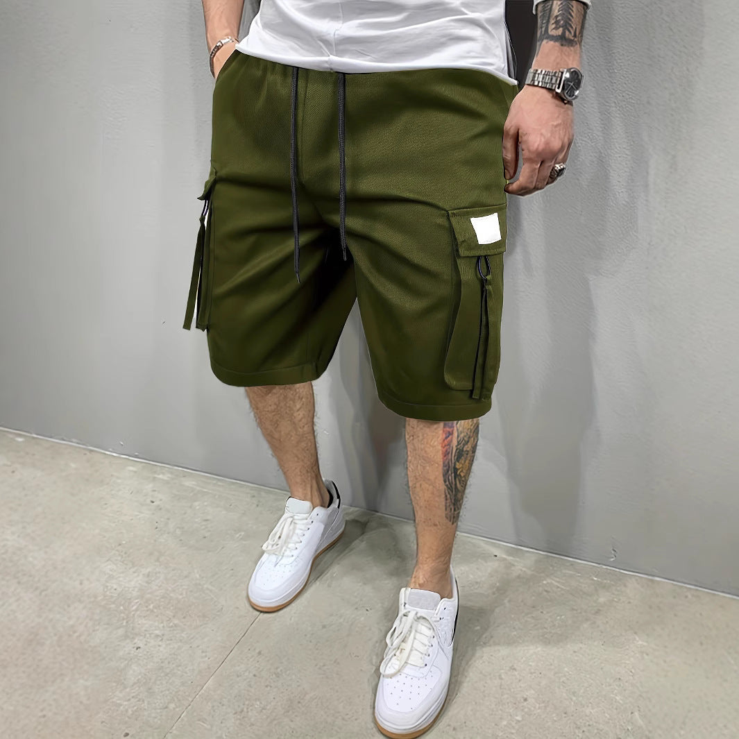 Men's Cotton-Feel Casual Sports Shorts