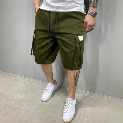 Men's Cotton-Feel Casual Sports Shorts
