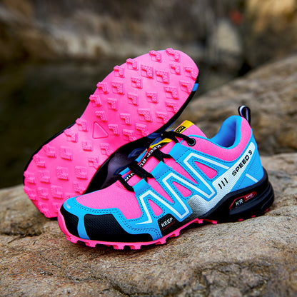 Unisex Off-Road Hiking Trainers - Non-Slip Rubber Sole Trail Running Shoes