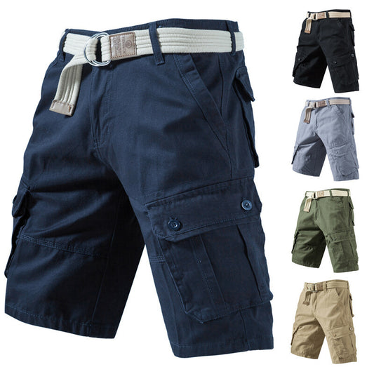 Men's Loose Cargo Shorts with Pockets