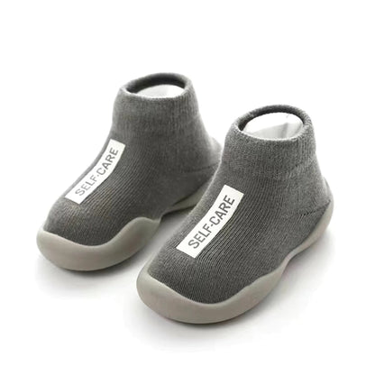 Baby & Toddler Soft-Sole Non-Slip Indoor Shoes | Breathable Cotton Letter Print Shoes