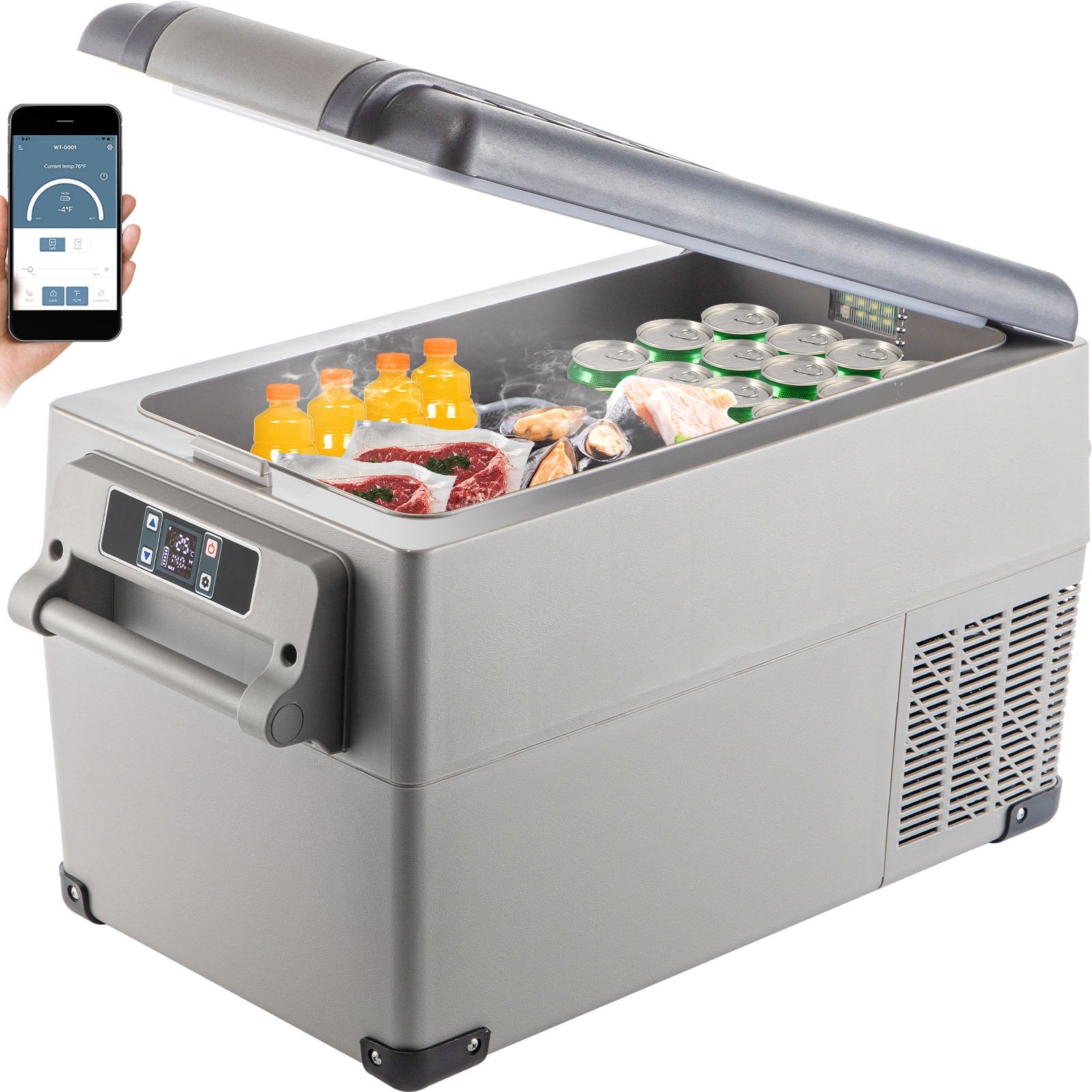 35L Portable Compressor Fridge Freezer – App Control, 12V & 240V | Camping & Car