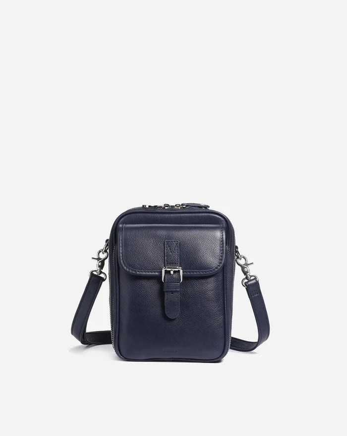 Women's Small PU Leather Crossbody Bag | Multi-Compartment Shoulder Bag
