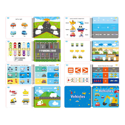 Children's Early Learning Activity Set Velcro Cards Sticker Book Ages 3+ - JParker Collections