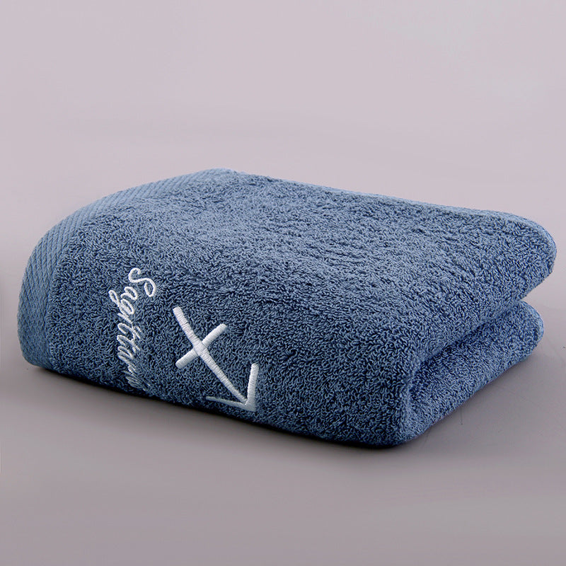 Zodiac Constellation Embroidered Cotton Towel | All 12 Star Signs | 2 Sizes