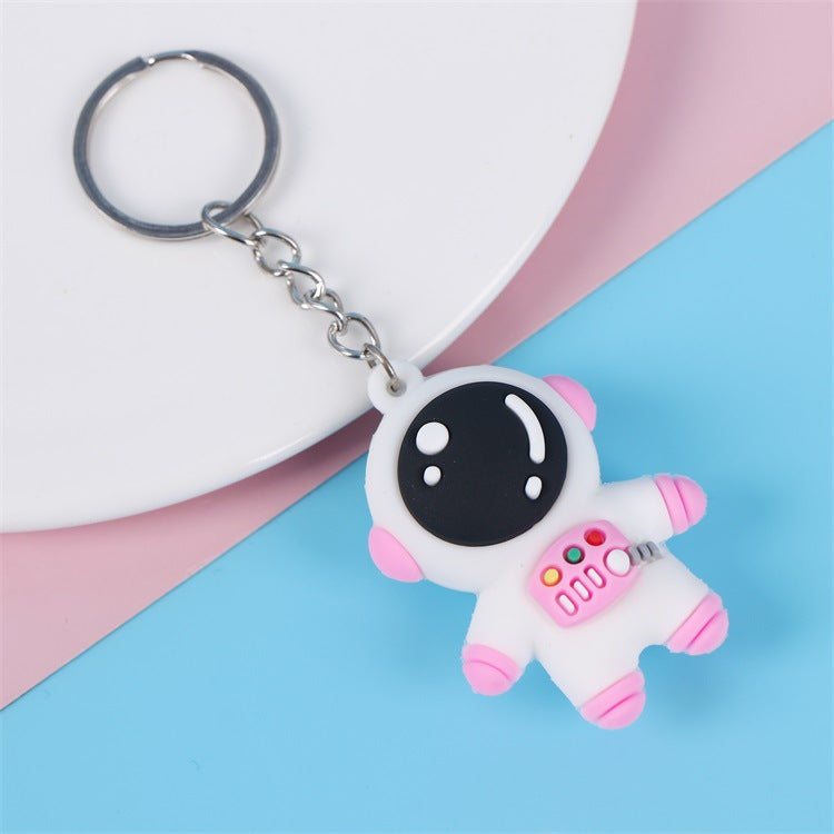 3D Silicone Cartoon Character Keychain | Astronaut, Bear & Dinosaur