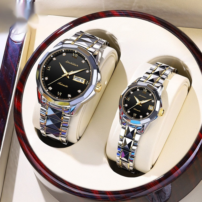 Couples Casual Mechanical Watch Set Pair