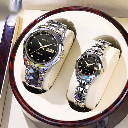 Couples Casual Mechanical Watch Set Pair