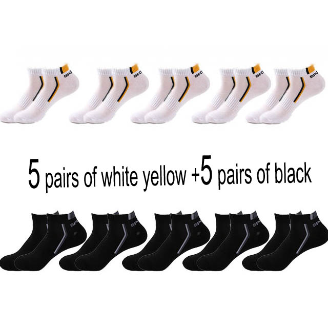 Men’s Cotton Moisture-Wicking Sports Socks – Single & 5-Pair Packs
