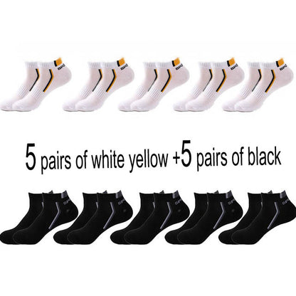 Men’s Cotton Moisture-Wicking Sports Socks – Single & 5-Pair Packs