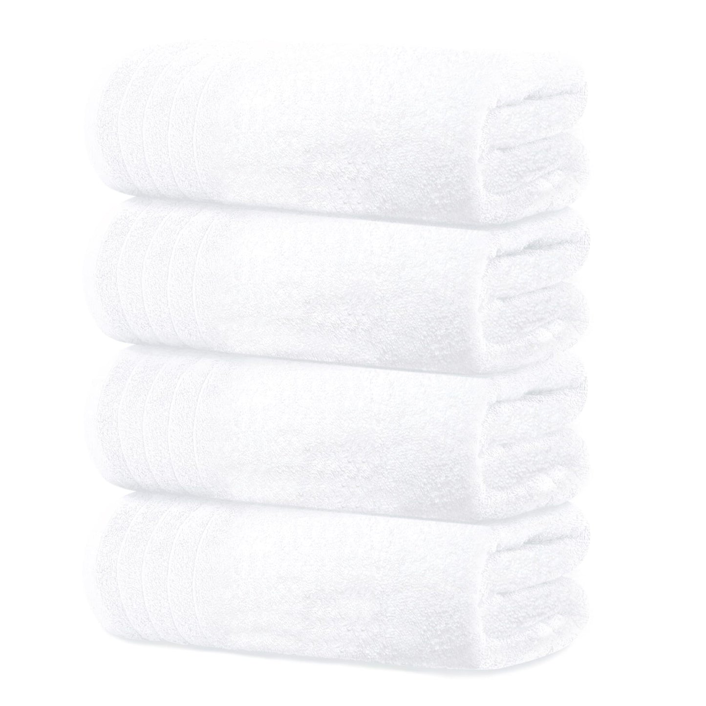 Cotton Jacquard Towel | Soft & Absorbent | 3 Sizes | White, Dark & Light Gray
