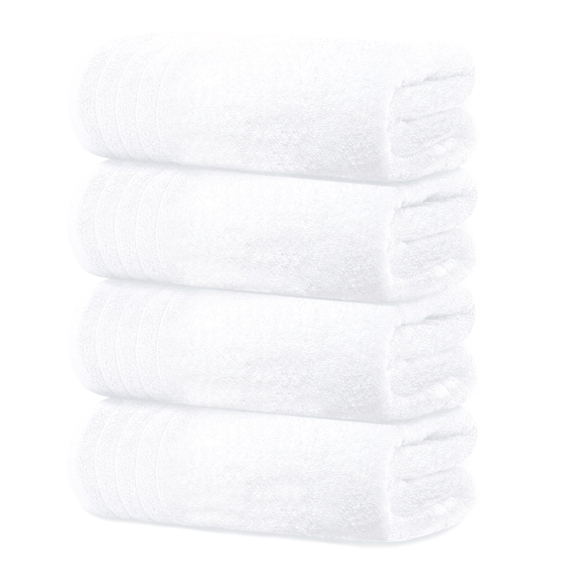 Cotton Jacquard Towel | Soft & Absorbent | 3 Sizes | White, Dark & Light Gray