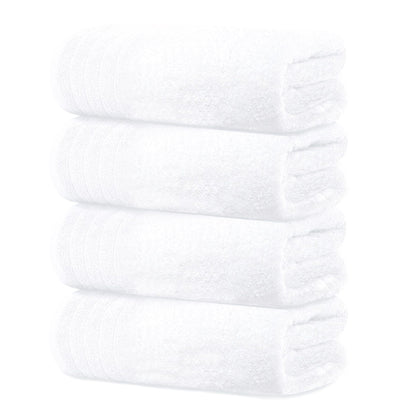 Cotton Jacquard Towel | Soft & Absorbent | 3 Sizes | White, Dark & Light Gray