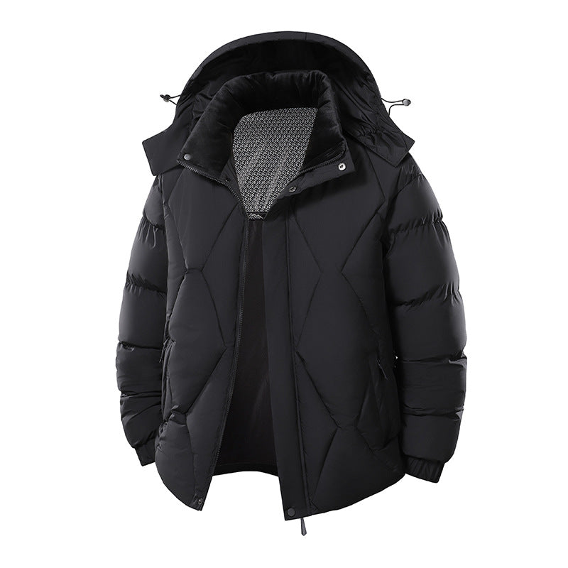 Men's Hooded Padded Winter Jacket | Loose Fit