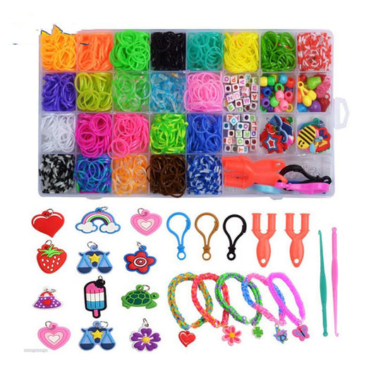 Rubber Loom Band Weaving Kit 1500 Pieces | Kids Craft Set