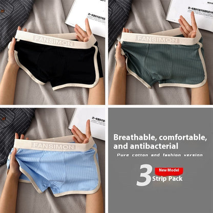 Men's Milk Silk Antibacterial Boxer Briefs 3-Pack – Sports Underwear