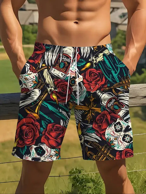 Men's Casual Printed Leisure Shorts
