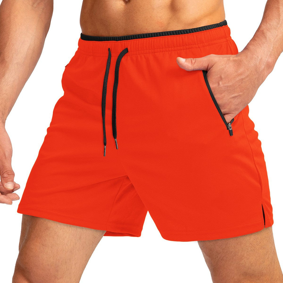 Men's Quick-Dry Running Shorts | Belt & Zipper Pocket Lightweight S-3XL