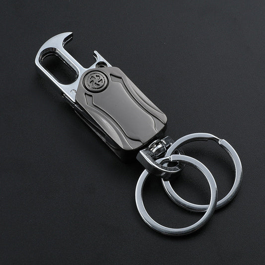 Gyro Spinning Top Keychain | Zinc Alloy Men's Pendant | JP Collections