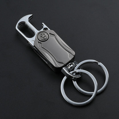 Gyro Spinning Top Keychain | Zinc Alloy Men's Pendant | JP Collections