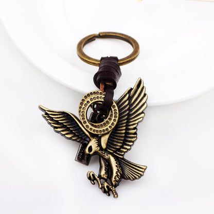 Gold Eagle Wings Metal Keychain | Statement Accessory