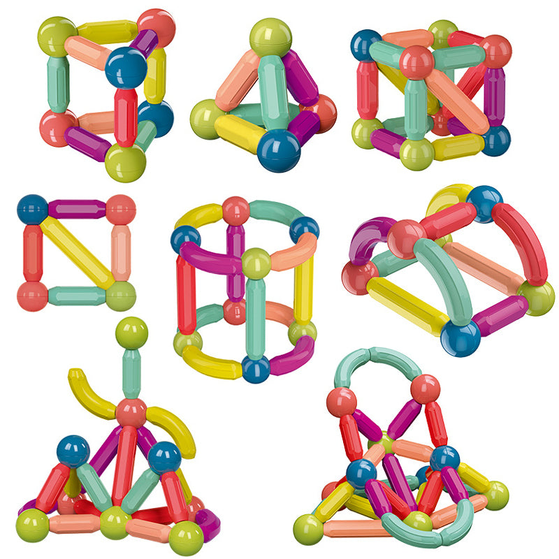 Magnetic Building Blocks Set - STEM Construction Toy for Kids