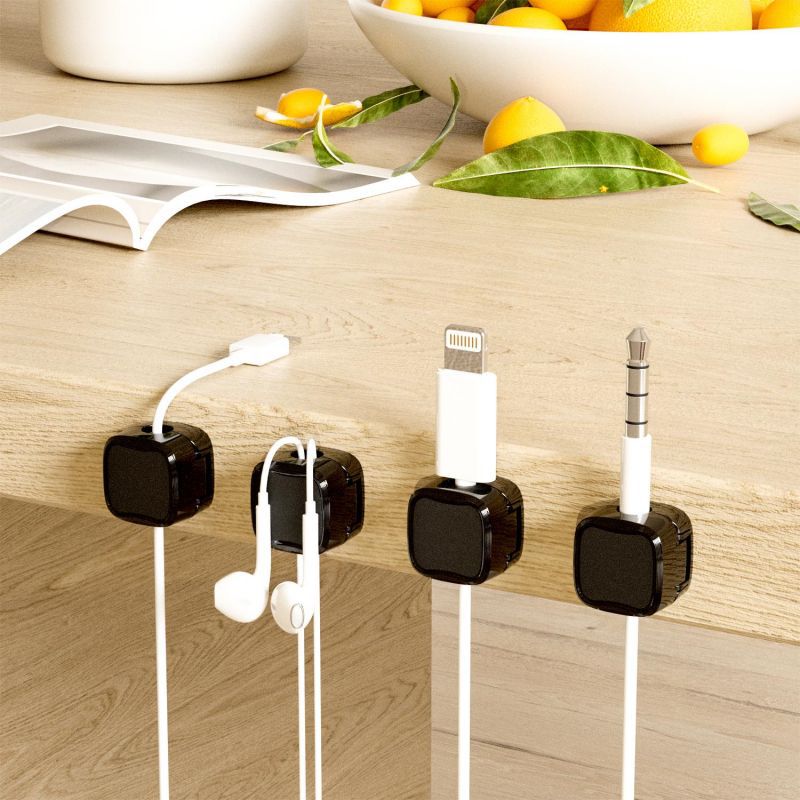 Magnetic Under-Desk Cable Management Clips