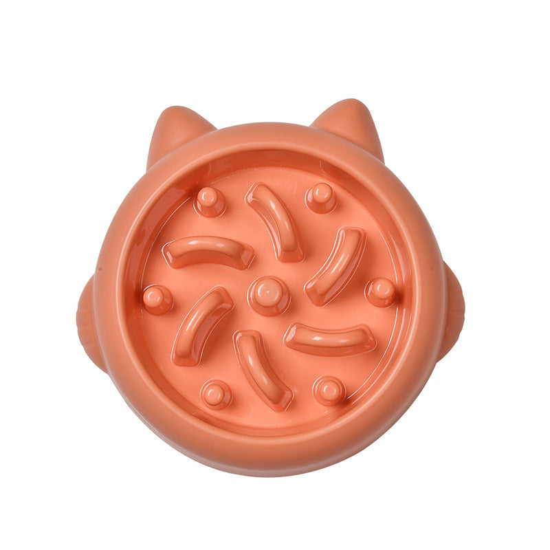 Slow Feeder Dog Bowl | Anti-Gulping Bone Pattern Puzzle Bowl
