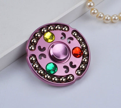 Lotus Steel Ball Fingertip Spinner | Aluminium Alloy Fidget Toy