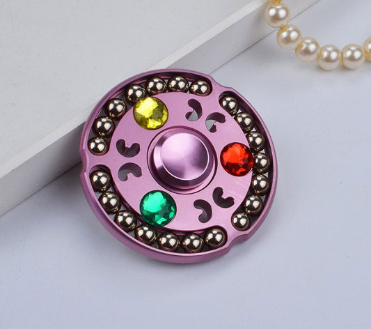 Lotus Steel Ball Fingertip Spinner | Aluminium Alloy Fidget Toy