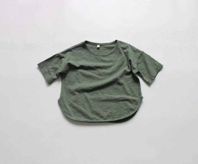 Kids Candy Colour Short Sleeve Cotton T-Shirt – 6 Colours