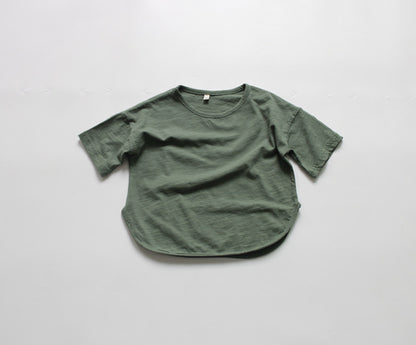 Kids Candy Colour Short Sleeve Cotton T-Shirt – 6 Colours