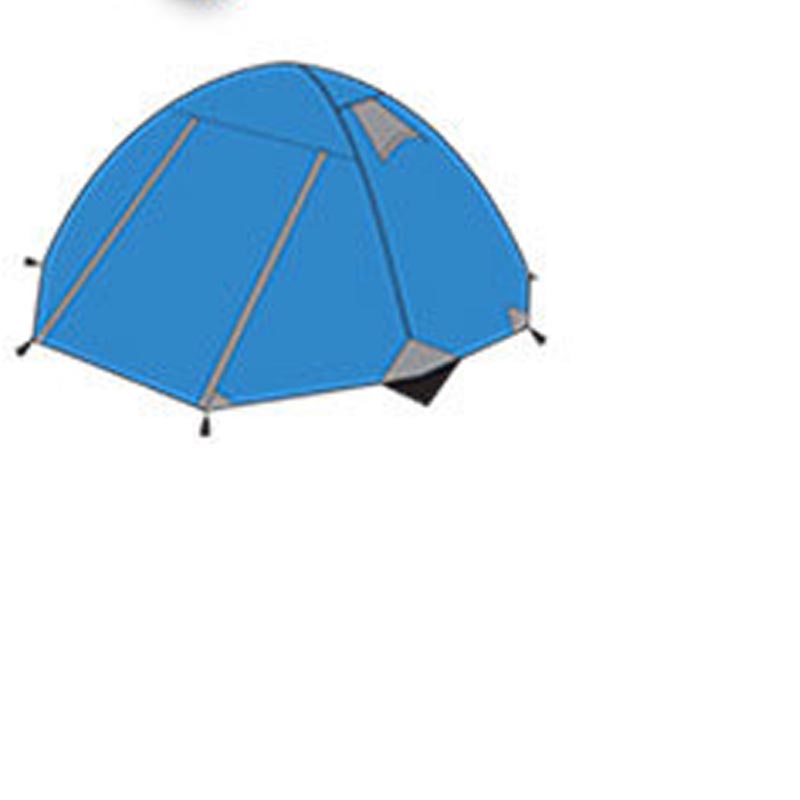 3-4 Person Double-Layer Camping Tent – Aluminium Pole Multi-Door Family Tent Orange, Green & Royal Blue