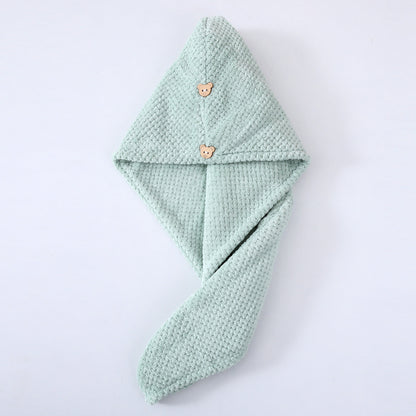 Coral Fleece Hair Drying Cap & Headscarf | Premium Velvet | 19 Colours