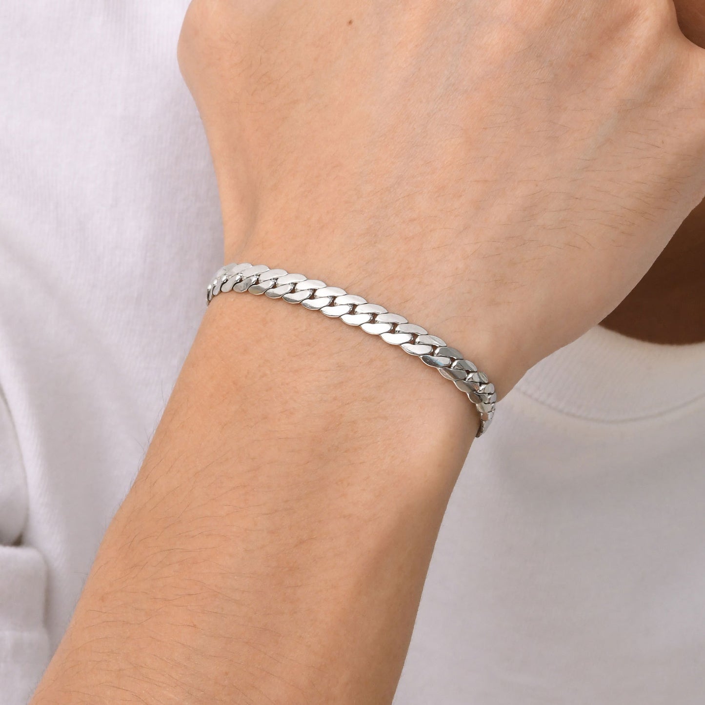 Men's Stainless Steel Chain Bracelet | 5.7mm & 6mm
