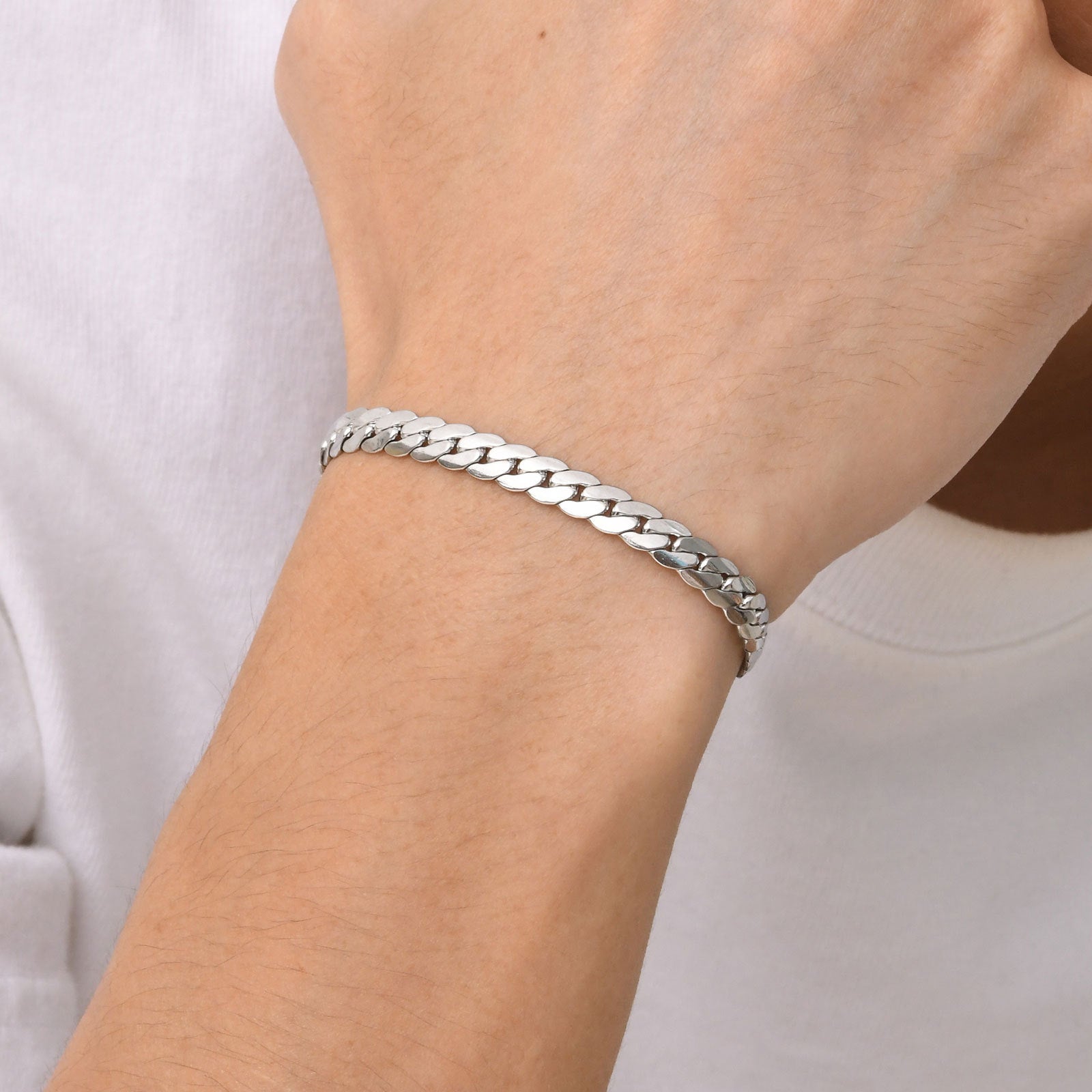 Men's Stainless Steel Chain Bracelet | 5.7mm & 6mm