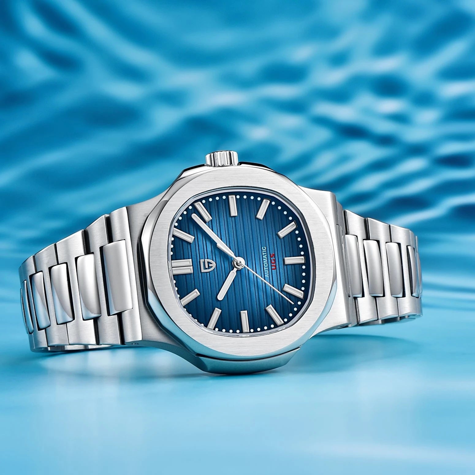 Men's Automatic Mechanical Watch | Barrel-Shaped | Stainless Steel