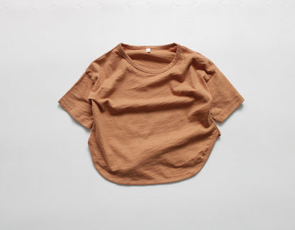 Kids Candy Colour Short Sleeve Cotton T-Shirt – 6 Colours